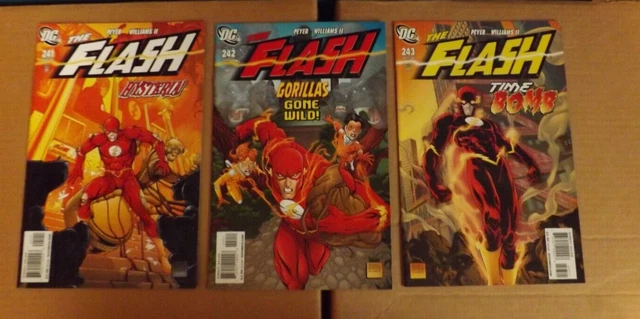 The Flash Vol 2 # 241, 242, 243 Dc Comics Comic Book Lot 3 Comics 2008