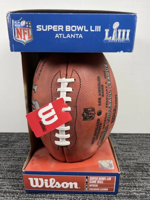 🔥 Wilson • Super Bowl LIII 53 • Duke Official NFL Authentic Game Ball Patriots