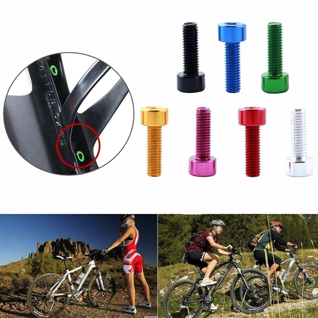 Vis M5 Pour Porte-bidon Vélo – Alliage Aluminium, Autotaraudeuses, Tête Hexagonale, Lot De 2, Violet