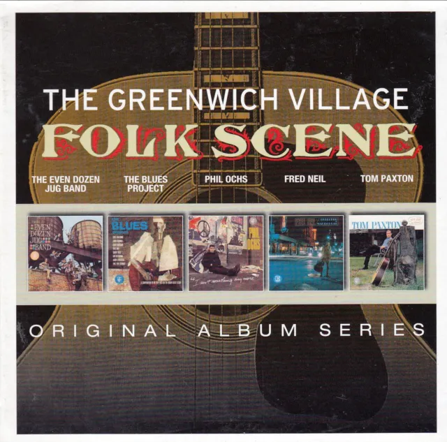 THE GREENWICH VILLAGE FOLK SCENE Various 5 x CD Digipack Folk