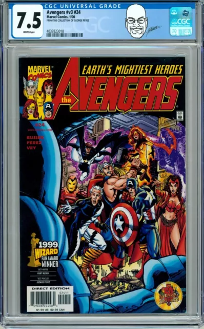 George Perez Pedigree Copy CGC 7.5 Avengers #439 / #24 Cover Art ~ Scarlet Witch