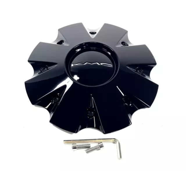 841L210S1 Black KMC Slide KM650 KM651 Wheel Rim Center Cap 18"-26" + SCREWS