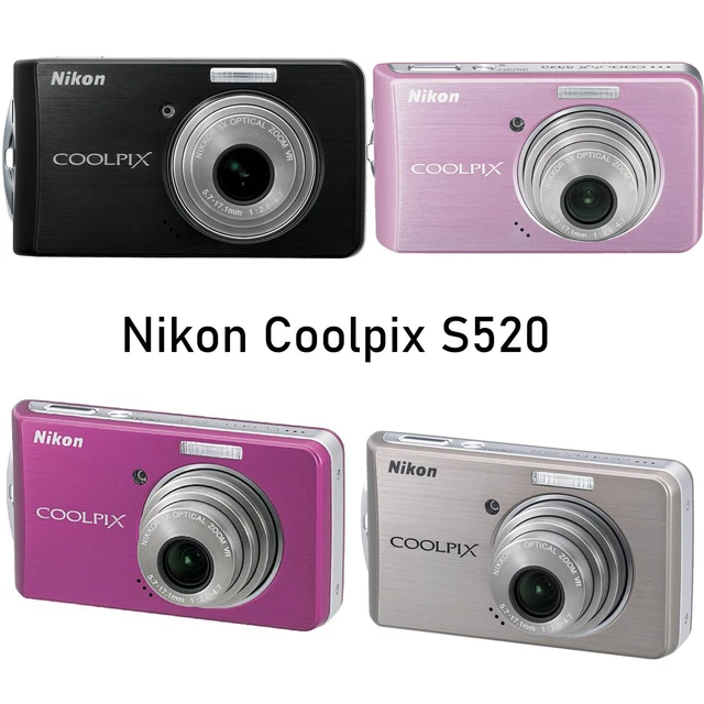 Nikon COOLPIX S520 シルバー◯ Nikon Coolpix S520 Pink/Sakura 8.0MP 3x Zoom Compact Digital