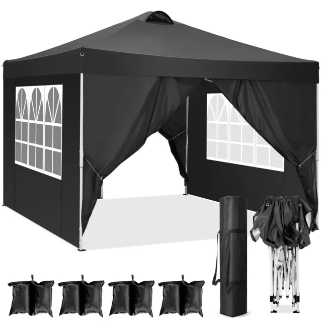 Falt Pavillon Partyzelt WASSERDICHT Pavillion Gartenzelt Dachmaß 3x3m mit Tasche