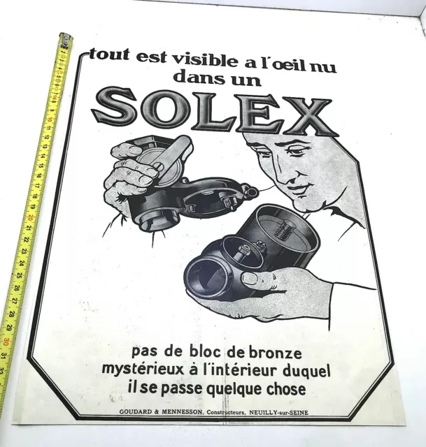 Ancienne Affiche Publicitaire Solex