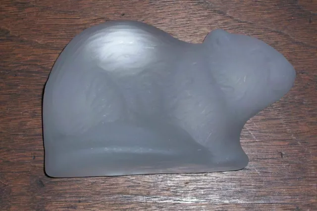 Viking Art Glass - Beaver Figurine - Frosted Glass Paperweight -Sticker 3