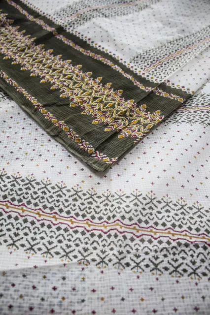 100% Reine Baumwolle Saree Sari Indien Recycled Vintage Bedruckter Stoff PCS6308