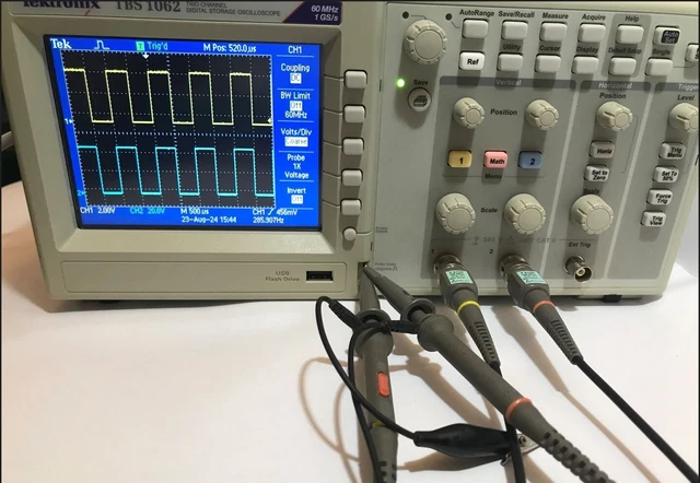 TEKTRONIX TBS 1062 60 MHz 2 channel 1GS/s digital oscilloscope perfect ...