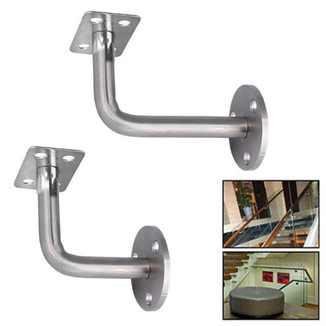 Support Point Stair Railing STAINLESS STEEL HANDRAIL Guardrail Stair Railing Support Stair Wall ...