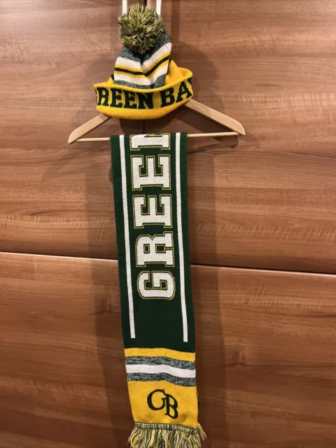GREEN BAY PACKERS Scarf And Hat $7.50 - PicClick
