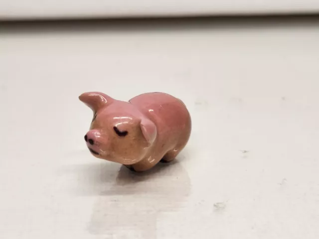 Hagen Renaker Miniature Mini Ceramic Baby Pink Pig Piglet Standing Figurine 2