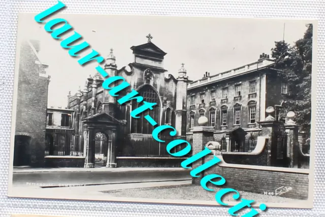 Cpa Angleterre Cambridge Peterhouse Carte Postale Ecole Royaume Uni - Vrai Photo