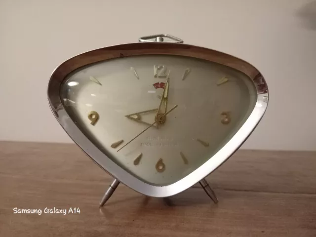 orologio da tavolo Sveglia Made in China anni '60 forma triangolare