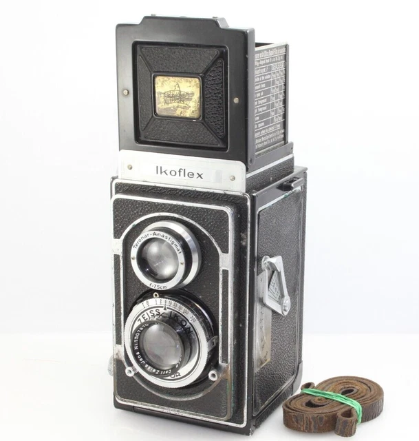 Cámara Zeiss IKOFLEX TLR con lente triotar 75 mm - imperfecta
