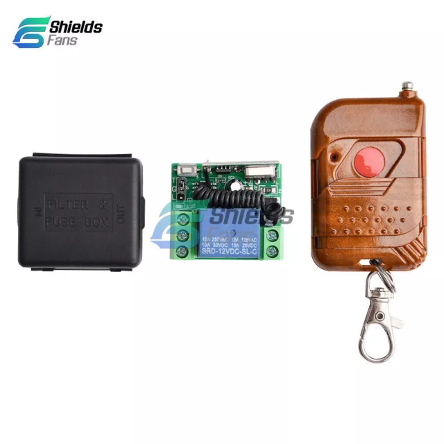 DC 12V 315MHz 1-CH Wireless RF Relay Remote Control Switch Receiver Module Set