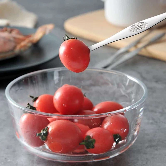 5 Pcs Seafood Tools Double Headed Stainless Steel Fork And Spoon For Crab And
