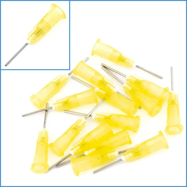 15pcs 20G Syringe Glue Dispenser Plastic Precision Liquid Applicator Gauge Tips