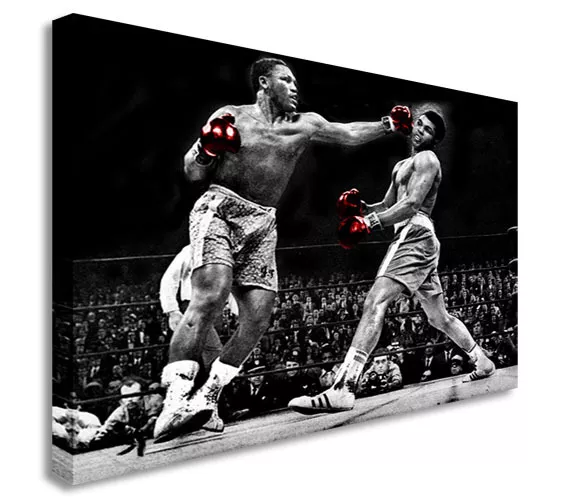 Muhammad Ali Vs Joe Frazier  Canvas Wall Art Picture Print