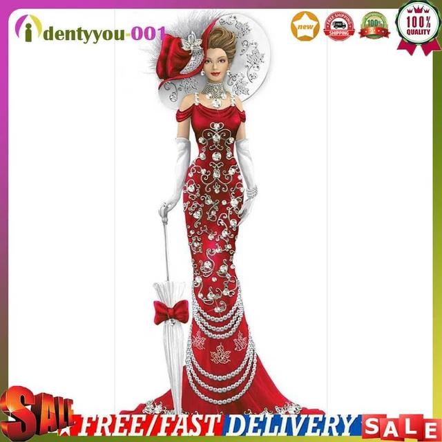 HÁGALO USTED MISMO 5D Diamante Pintura Vestido Mujer Diamond Painting Punto de Cruz Bordado