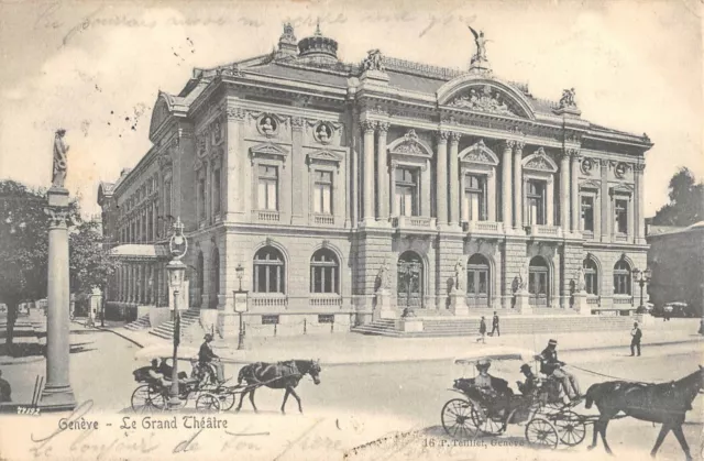 Cpa Suisse Geneve Le Grand Theatre