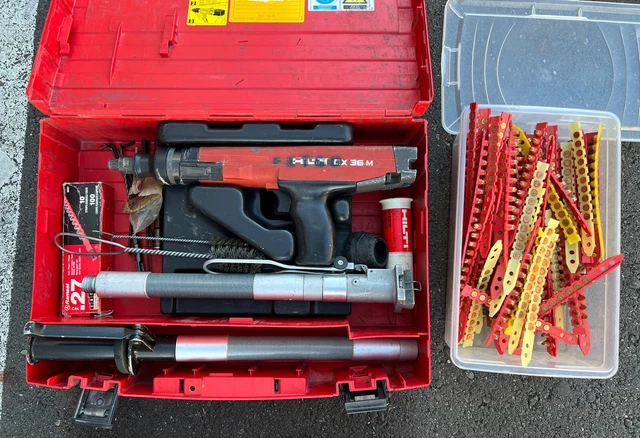 Hilti DX36M Fastening Gun Tool with Case & Accessories