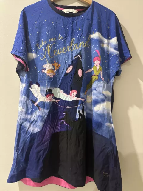 PETER ALEXANDER WOMENS DISNEY PETER PAN SLEEP TEE NIGHTIE  Size:S  RRP$89.95