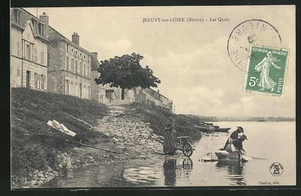 CPA Neuvy-sur-Loire, Les Quais