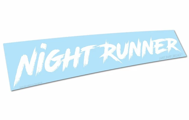 Night Runner car DECAL / Sticker 8"x1"  __ Noto style JDM Slammed race style