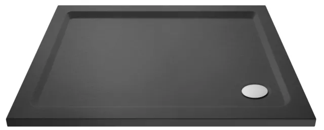 Resin Rectangular Shower Tray - 900mm x 800mm - Slate Grey