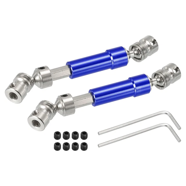 RC Drive Shaft CVD Rear Center Drive Shaft with M4 Grub Screws Metal Dark Blue