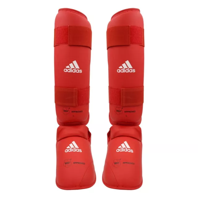 Adidas Schienbeinschutz Spannschutz WKF approved rot