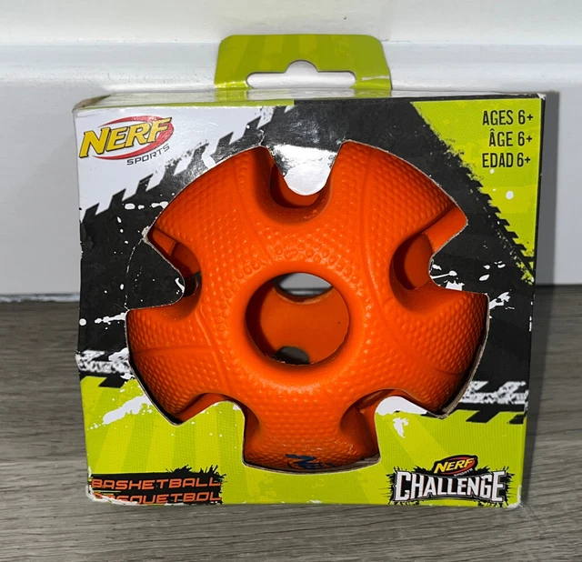 Hasbro NERF Challenge Bashetball Basketball Orange Nerf Sports New Hasbro NERF Challenge Bashetball Basketball Orange Nerf Sports New
