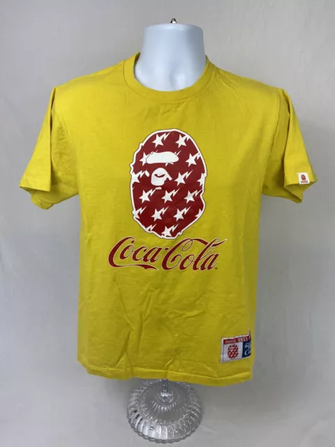 Rare 2020 Men’s A Bathing Ape BAPE x Coca Cola S/S T-Shirt Size Medium *Read*