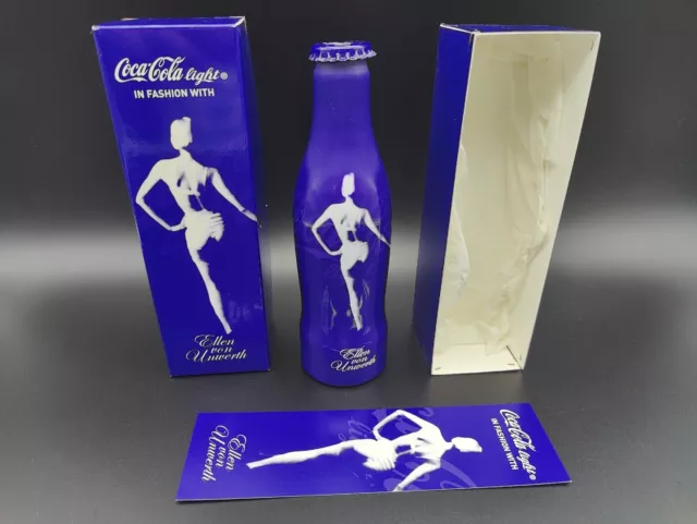 Coca-Cola Alu Flasche Bottle Fashion Ellen Von Unwerth Geöffnet OVP