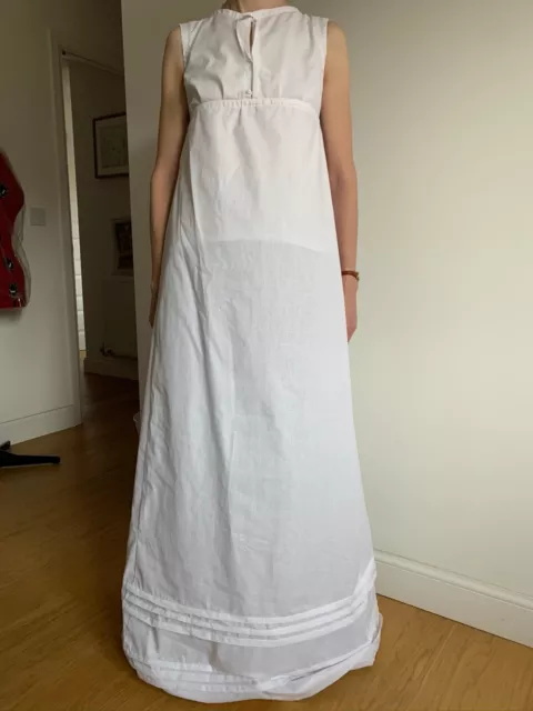 Sottoveste fatta a mano stile Regency 1815 donna abito senza maniche costume storico Sottoveste fatta a mano stile Regency 1815 donna abito senza maniche costume storico