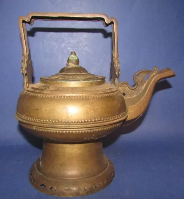 Beautiful Antique Teapot Brass Malay Minangkabau Brass Water Kendi Pitcher