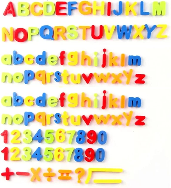 106 PCS Letters Alphabet Numbers Educational Toy Fridge