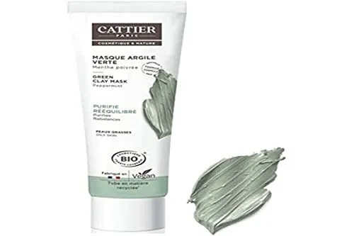 CATTIER Masque Argile Verte - Bio - 100 ml