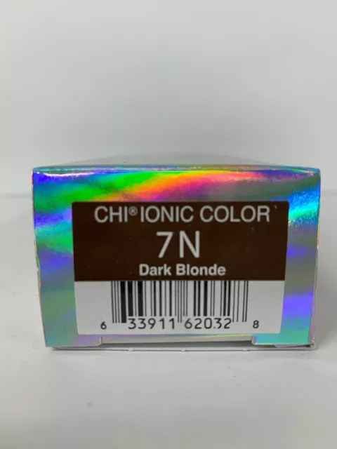 Farouk CHI Ionic Permanent Shine Crème Hair Color 3 oz 7N Dark Blonde