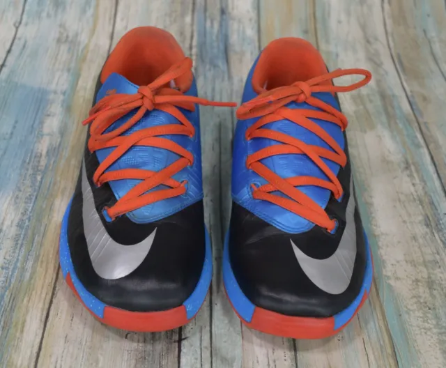 Nike KD 6 PS Youth Size 2Y Black Blue Orange RARE Thunder Away 599478-002