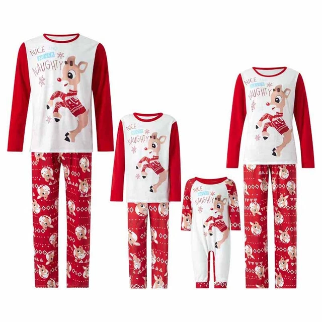 Christmas Family Matching Pyjamas Xmas PJs Set Kids Pajamas Adult Sleepwear