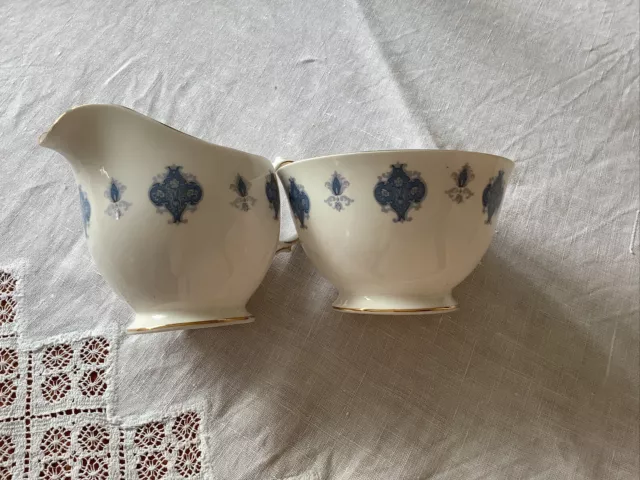 gainsborough bone china Milk Jug And Sugar Bowl