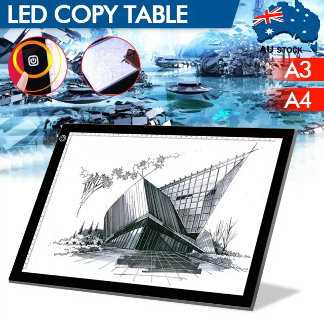 A3 A4 A2 LED Light Box Tracing Drawing Board Stencil Tattoo Art Design Copy Pad