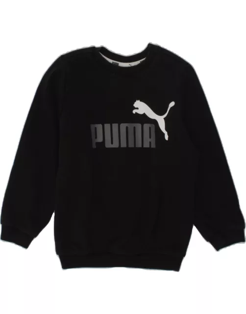 PUMA Baby Boys Graphic Sweatshirt Jumper 18-24 Months Black Cotton AF05
