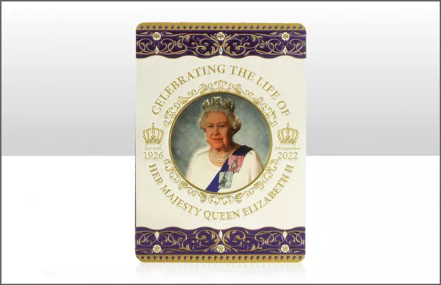 Queen Elizabeth II Magnet Laser Zum Gedenken Königin London Commemorating