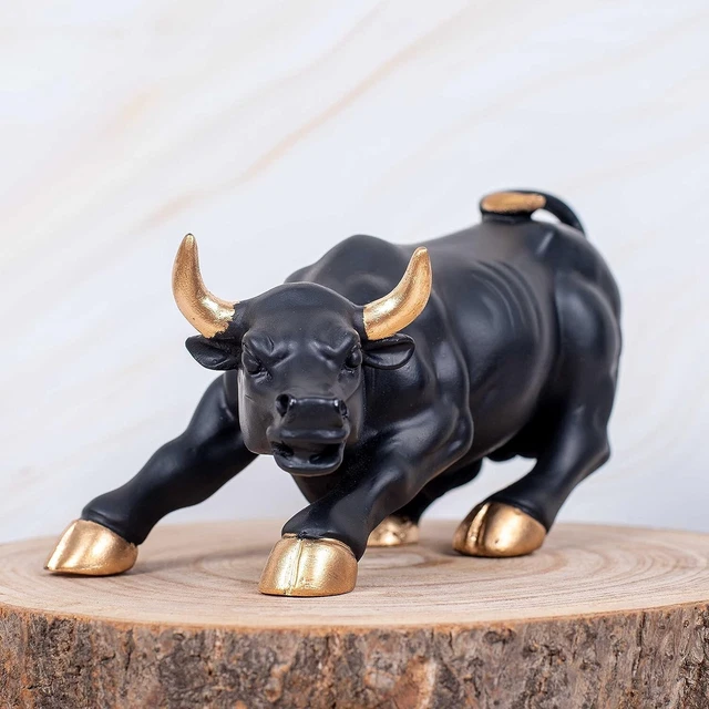 Polyres iBull Statue Exquisite Home Decor Accent - Collectible Sculpture 11 in