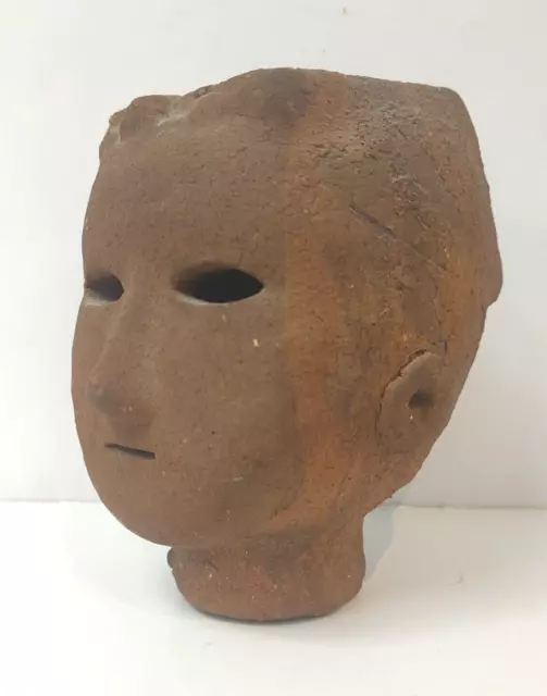 ESTATE FIND ~ Ancient HANIWA Japanese Earthenware Pottery Head ~ 6th-7th Century 2