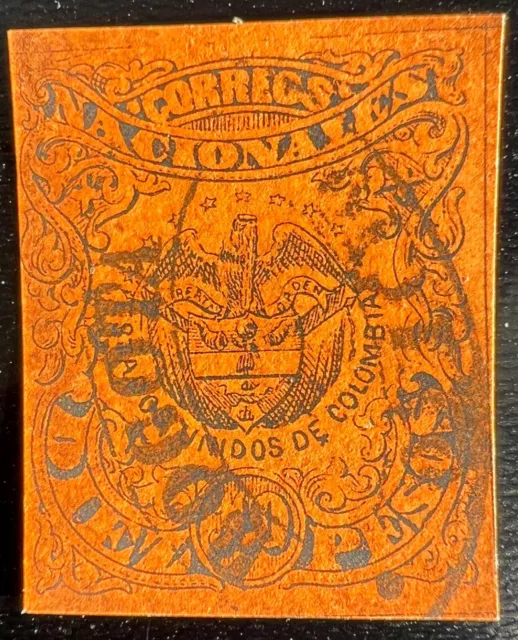 Kolumbien 1868: 1868-1880 Definitives: Coats of Arms Mi:CO 53l