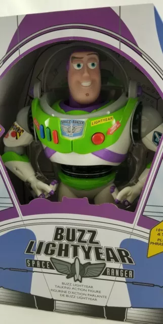 Disney Store Toy Story Buzz Lightyear Interactif Parlant Action Figurine 30.5cm 2