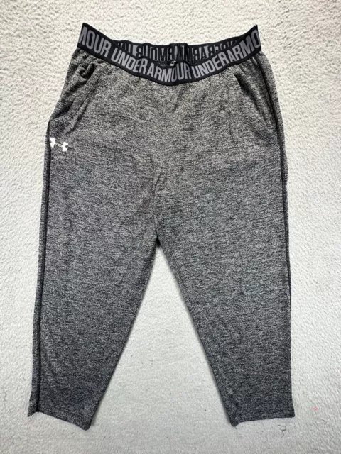 Under Armour HeatGear Play Up Twist Relaxed Joggers Womens Small Gray Loose